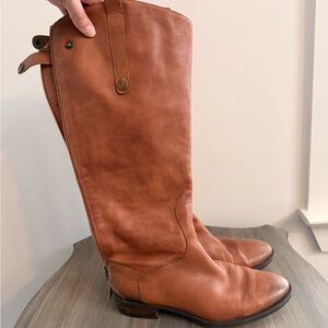 Sam Edelman Tan Leather Knee-High Boots Women's Size 8